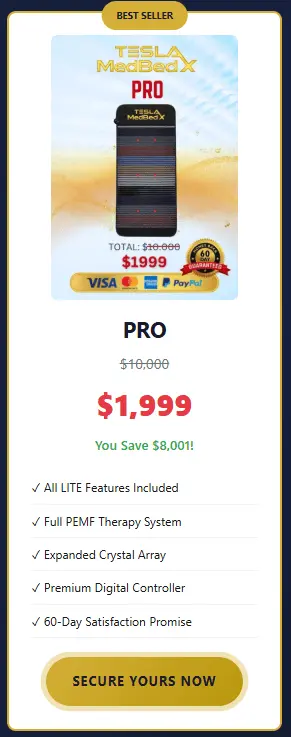 tesla medbed x pro price